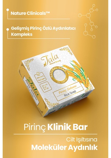 Tala Doğal Cilt Beyazlatıcı Aydınlatıcı Pirinç Sabunu 150 G