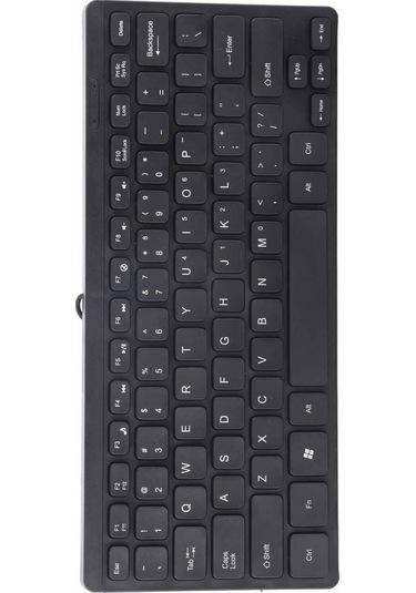 Yuntech01 Küçük Boylu Dayanıklı Usb Klavye - Abs Malzeme, 1.1m Kablolu, 10m Tuş Ömrü, Masaüstü Boşluk Tasarrufu, Bilgisayar Uyumlu