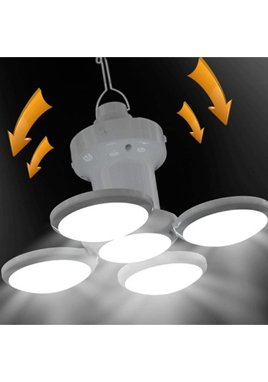 Eunewr Solar Enerji Kamp Lambası, 45 Led Kamp Lambası, Kancalı Mavi