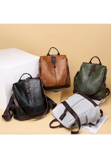 Dancemonkey 2023 Kadın Sırt Çantası - 3 Cepli, Hırsıza Dayanıklı, Su Geçirmez Pu Çanta Çok Renkli Çok Renkli