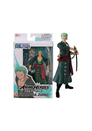 Bandai Anime Heroes One Piece - Roronoa Zoro Action Figür 16 Cm