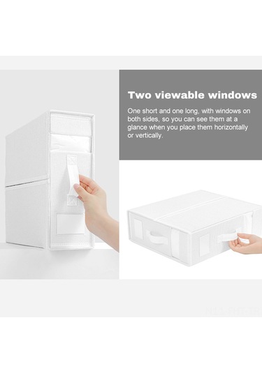 Hangfox Katlanabilir Çarşaf Ve Nevresim Saklama Kutusu, Fermuarlı, Beç Rengi, Tekli - Yatak Örtüsü Düzenleyici Bej