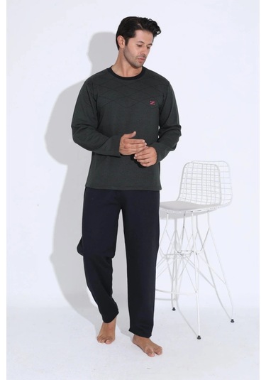 Uzun Kollu Erkek Pijama Takımı Desen8