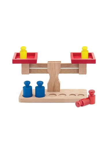 Playwood Ahşap Terazi Eğitici Çocuk Oyuncak Monbtessori