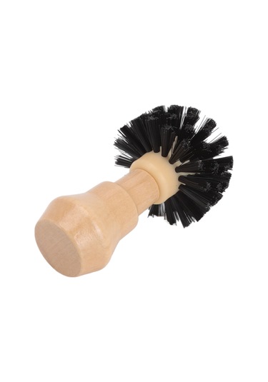 Kangvka Kahve Portafilter Temizleme Fırçası - Ağaç Kolu Nilon Fırça - 58mm - Bar Aleti - Kaliteli Ve Dayanıklı Diğer