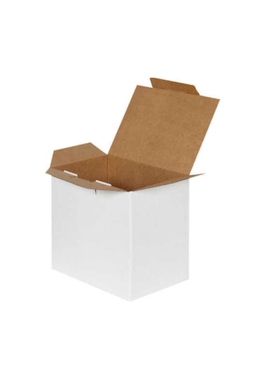 Beyaz Kilitli Kargo Kutusu / Ebat: 22x15x20 Cm 100 A