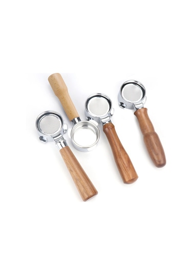 Qingmipy Breville 880/870/850 Kahve Makinesi İçin 54mm Ahşap Saplı Yeniden Kullanılabilir Kahve Portafiltre Seti Diğer