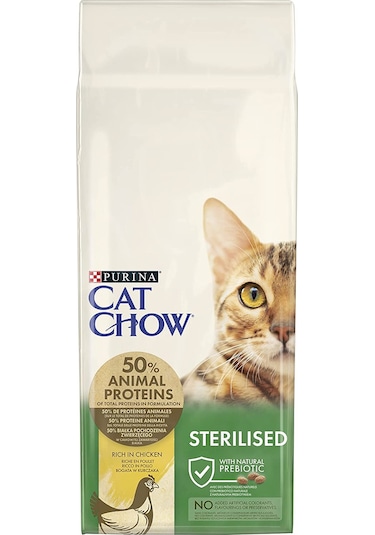 Purina Cat Chow Tavuklu Kısırlaştırılmış Yetişkin Kedi Maması 15 KG