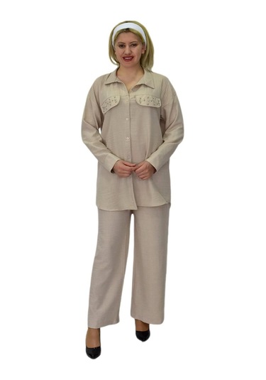 Kadın Ayrobin İkili Bluz Pantolon Takım Bgl-st03710 001