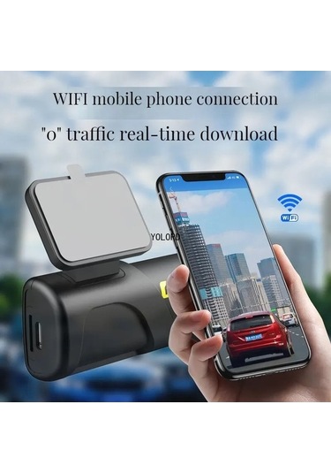 Createtech Araç Kamerası Wifi Hd 2k 1440p, Araba Dvr, Kablosuz Kayıt Usb/acc, 24h Park Modu