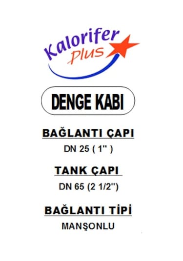 Denge Kabı 1"  Denge Tankı Dn 25