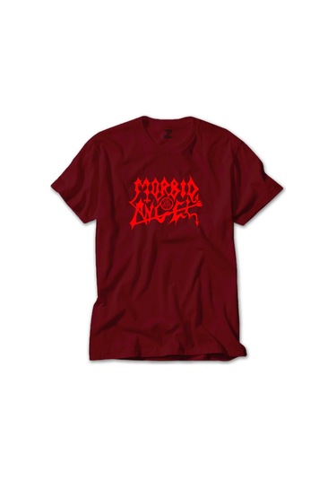 Morbid Angel Logo Kırmızı Tişört Kırmızı