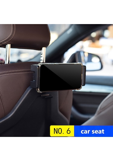 Cbtx Çok İşlevli Cep Telefonu Tutucu Araba Arka Koltuk Güneşlik Mutfak Bavul İçin 360 Dönebilen Braket - Gri