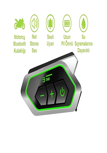 Ip67 Su Geçirmez İnterkom Bt5.3 Rgb Işıklı Motosiklet Kask Kulaklığı