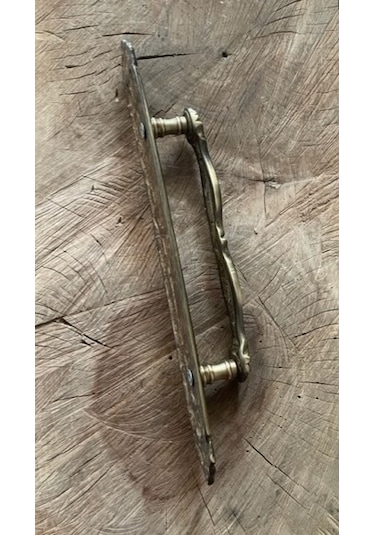 DEKORATİF PİRİNÇ ANTİK SARI KAPI KULPU KAPI ÇEKME KOLU 34CM