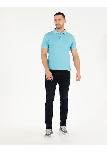 Pierre Cardin Erkek Açık Mavi Basic Tişört 50262665-Vr003 Açık Mavi