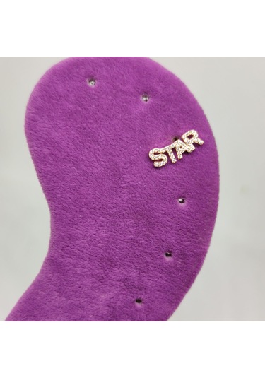 İthal Star Gümüş Tragus Pıercıng - Rose Altın Kaplama Bakır Beyaz