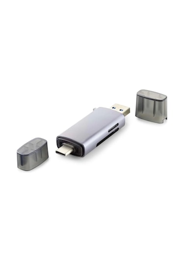Card Reader Usb3.0 + Type-c All In One Gri Hdx7031