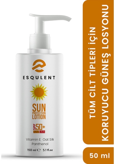 Esqulent Yüksek Korumalı Güneş Losyonu SPF50+ Sun Protection Lotion 150 ML