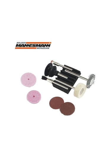 Mannesmann 92564 Mini Fırça Zımpara Seti 9  Parça