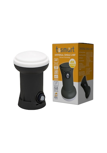 Tsmart 0.7DB Ultra HD 4K Universal Tek Çıkışlı Single Lnb