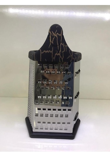 Penguen Siyah Mermer Desen 22x11.5 Cm Paslanmaz Çelik Altıgen Ren