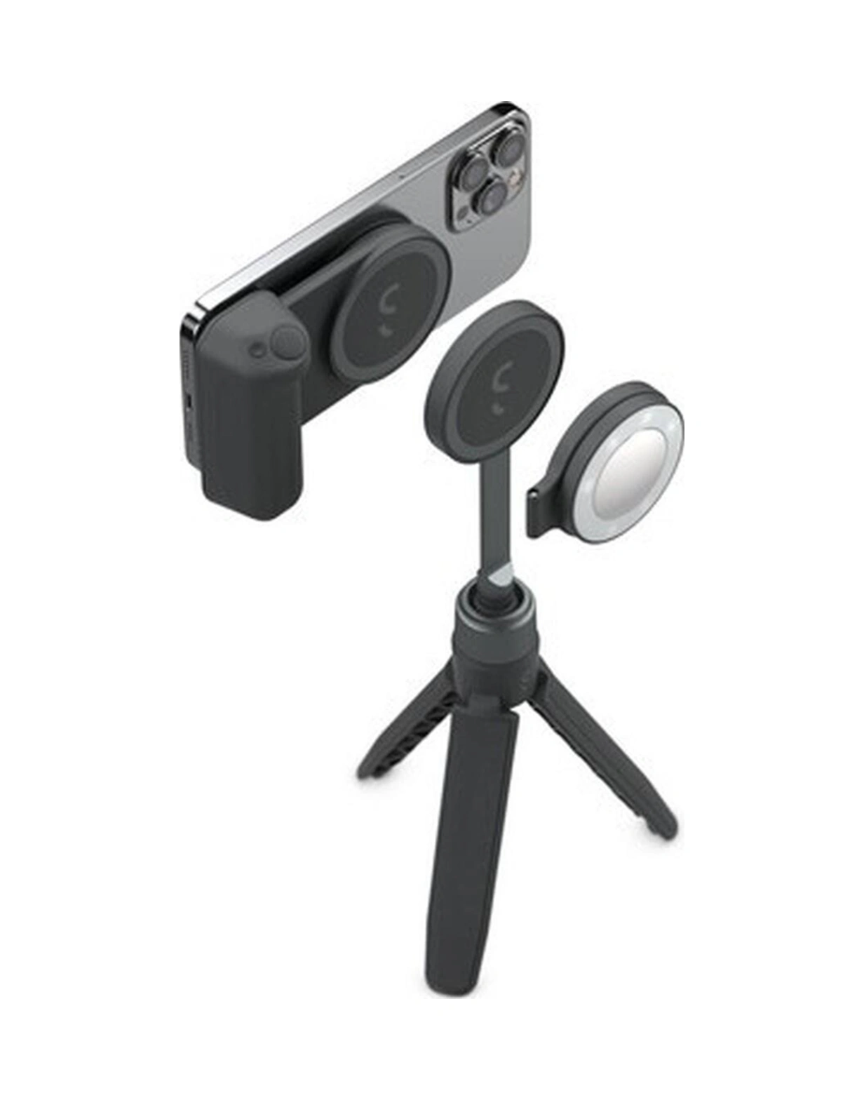 Snapgrip Creator Kit - Snapgrip, Snaplight, Snappod Ve Taşıma Çantası Içerir - Manyetik Montaj Her Telefona Takılır Gece Yarısı-94389