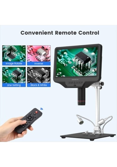 Dijital 10.1 İnc Lcd Ekran Mikroskop Hdmı/pc/wıfı Kumandalı 4 Mp Kamera Hassas Görüntü Kalitesi