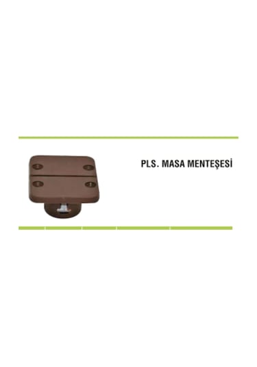 Katlanır Masa Menteşesi Plastik Kahverengi