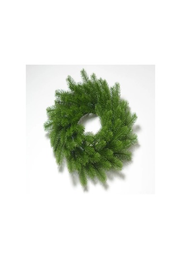 Kangvka Yeşil Plastik Noel Çemberi - 38cm Ev Dekorasyonu, Simülasyon Bitki, Mağaza Ve Ev Sahnesi Süsleme