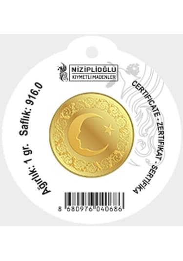 1 Gram 22 Ayar Altın - 4 Adet