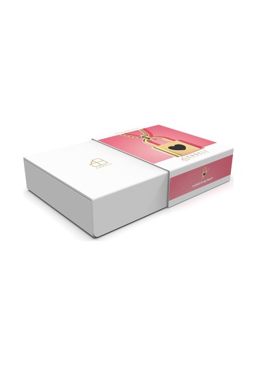 Chocli 18 Ayar Altın Kaplama Kilit Kolye Altın