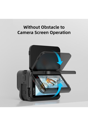 Vrig Spor Kamera Silikon Kılıf Koruyucu Kapak Kafes Siyah