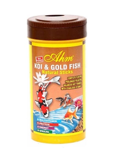 Ahm Koi Goldfish Natural Sticks Balık Yemi 250 Ml