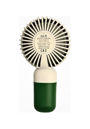 Bigmate Mini El Fanı Taşınabilir Serinletici Şarjlı Vantilatör Tek Kademeli Hız Ayarı Ym88146a
