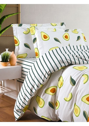 Fitted Ranforce Nevresim Takımı Çift Kişilik Avocado Diğer