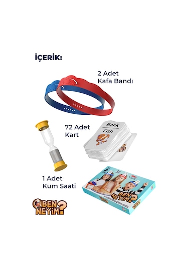 Ben Neyim? Eğlenceli Kutu Oyunu Türkçe-İngilizce Aile Çocuk Eğitimi