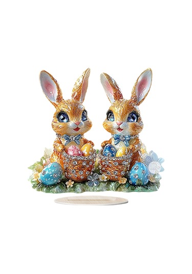 Suntek Paskalya 2d Düz Akrilik Süs Hediye Ofis Doğum Günü Stil B