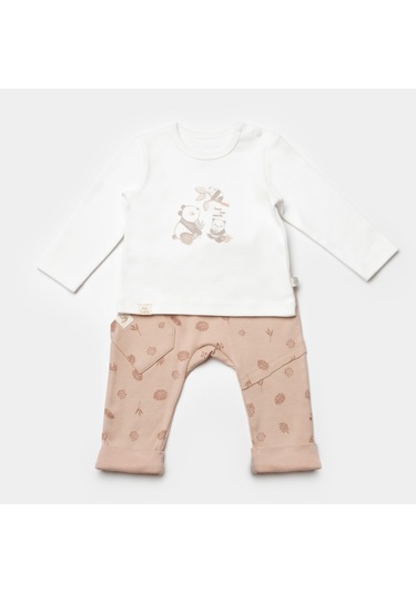 Biorganic Love Our Earth 2'li Bebek Takımı 59817 Mocha Beyaz - Kahverengi