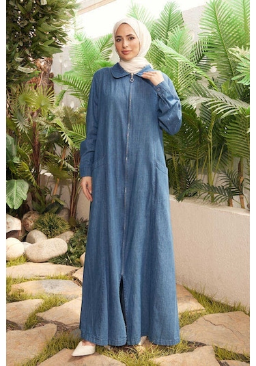 Neways 6463-battal Denim Ferace Koyu Mavi Koyu Mavi