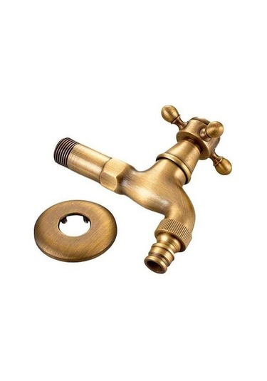 Novahub Suntek Antik Bahçe Çamaşır Makinesi: Su Dokunu Pirinç A Modeli Pirinç A