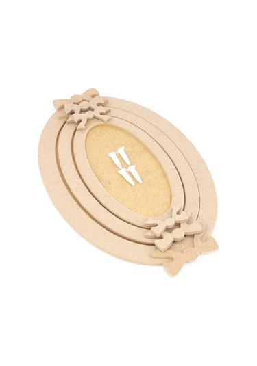 Na Neşeli Ahşap Ahşap Fiyonklu Oval Takımtepsi 'xl' Hobi Boyama Ürünü.ahşap Boyanabilir Tepsi.servis Sunum Tepsisi Boyasız