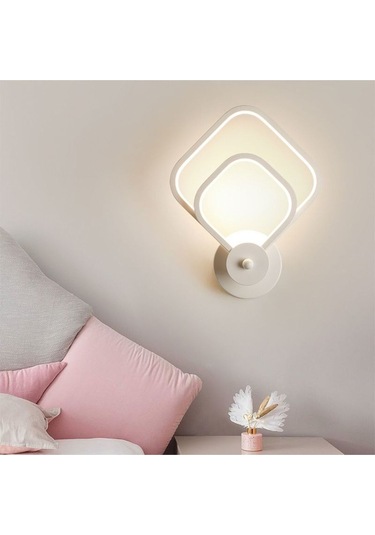 İç İçe Kare Plafonyer Beyaz Işık Ultra Power Avize Aplik Avizei