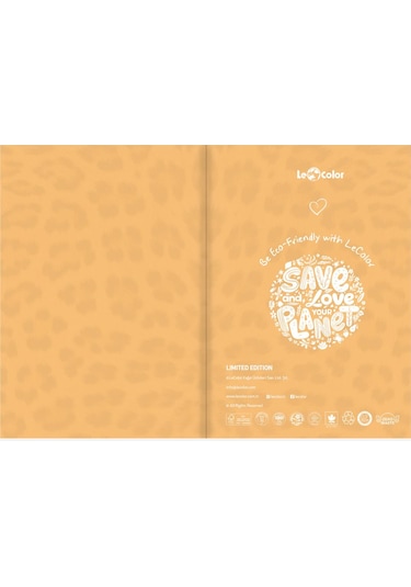 Keten Ciltli Defter Düz Leopar 17x24