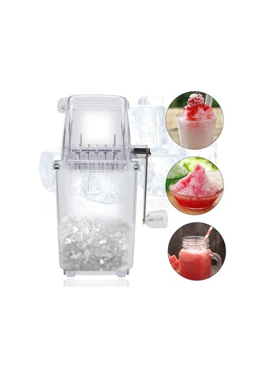 Jialan El Traş Buz Makinesi Buz Karıştırıcılar Araçları Mutfak Beyaz