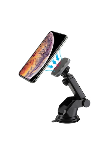 005 Siyah Çok Amaçlı Magnetic Car Holder Araç Içi Telefon Tutucu -