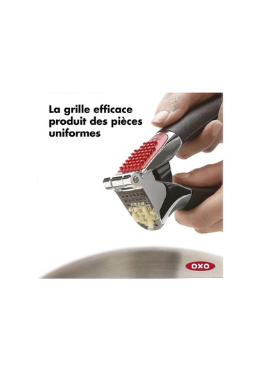 Good Grips - Sarımsak Presi - Manuel Sarımsak Presi - Paslanmaz Çelik - Kırmızı Ve Siyah Siyah