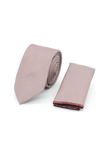 İmza Gül Kurusu Kuş Gözü Desen 6 Cm Kravat 1090250201 Gül Kurusu