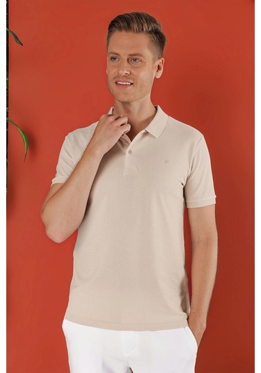 Ts 845 Bej Spor T-shirt Bej