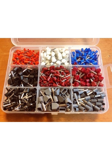 1150 Parça Maasco Izoleli Kablo Ucu Çift-Tek Girişli Yüksük Seti